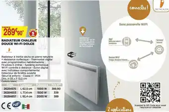Radiateur Chaleur Douce Wi-Fi Dolce