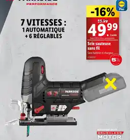 Lidl PARKSIDE Scie sauteuse sans fil offre