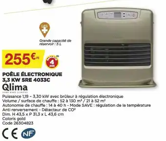 Bricomarché Poêle électronique offre
