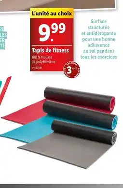Lidl Tapis de fitness offre