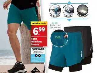 Lidl CRIVIT Short technique homme offre