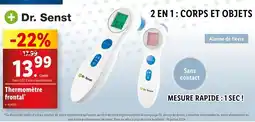 Lidl Dr. Senst Thermomètre frontal offre