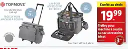 Lidl TOPMOVE Trolley pour machine à coudre ou sac accessoires tricot offre