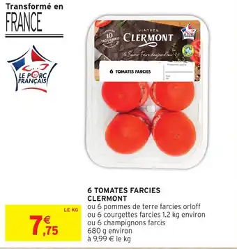 Intermarché Hyper 6 TOMATES FARCIES CLERMONT offre