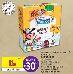 Intermarché Hyper GOURDES GOÛTERS LACTÉS VITAMINE PATURAGES offre