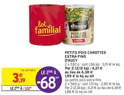 Intermarché Hyper PETITS POIS CAROTTES EXTRA-FINS D'AUCY offre