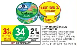 Intermarché Hyper THON MARINÉ BASILIC PETIT NAVIRE offre