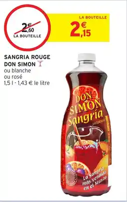 Intermarché Hyper SANGRIA ROUGE DON SIMON offre