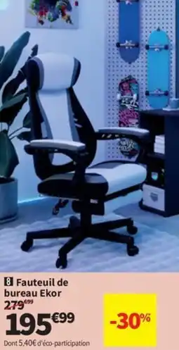 Conforama Fauteuil de bureau Ekor offre