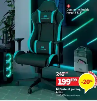 Conforama Fauteuil gaming Ariès offre