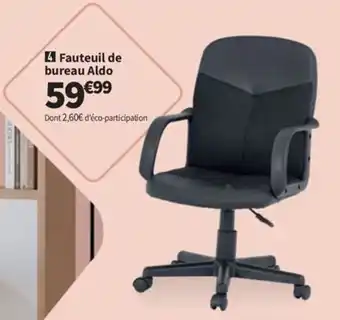 Conforama Fauteuil de bureau Aldo offre