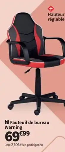 Fauteuil de bureau Warning