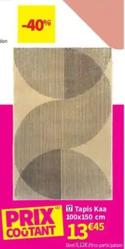 Conforama Tapis Kaa 100x150 cm offre