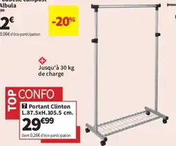 Conforama Portant Clinton L.87.5xH.105.5 cm. offre