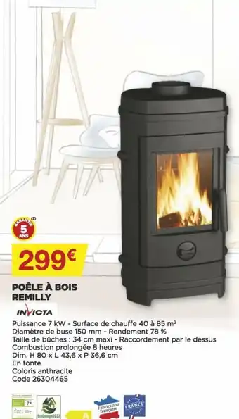 Bricomarché Poêle à Bois Remilly offre