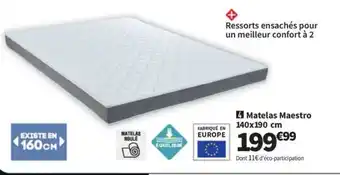 Conforama Matelas Maestro 140x190 cm offre