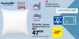 Conforama Oreiller Pomme d'Amour 60x60 cm offre