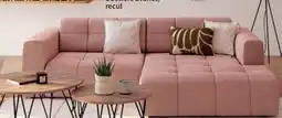 Conforama Canapé d'angle fixe avec dossiers avance/recul Adèle offre