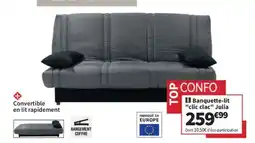 Conforama Banquette-lit "clic clac" Julia offre