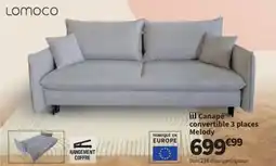 Conforama Canapé convertible 3 places Melody offre