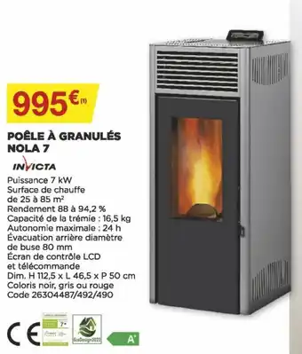 Poêle à granulés Nola 7