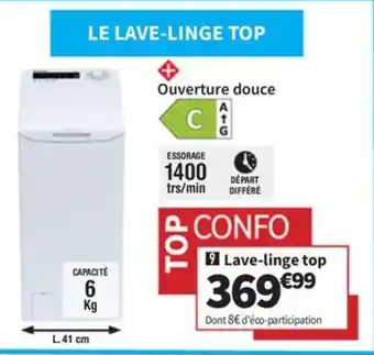 Conforama Lave-linge top offre
