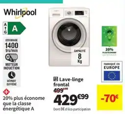 Conforama Lave-linge frontal offre
