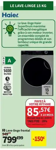 Conforama Lave-linge frontal offre