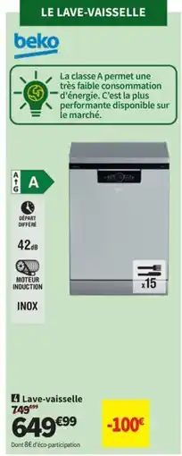 Conforama Lave-vaisselle offre