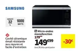 Conforama Micro-ondes monofonction offre