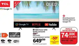 Conforama Téléviseur UHD QLED connecté offre