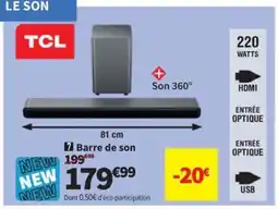 Conforama Barre de son offre