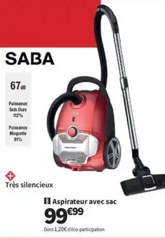 Conforama Aspirateur avec sac offre