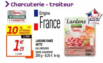 Netto Lardons fumés offre
