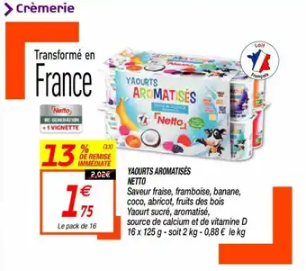 Netto Yaourts aromatisés offre