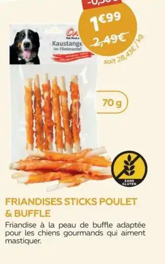 Friandises Sticks Poulet & Buffle