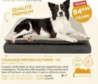 Couchage Mémoire de Forme-T.S