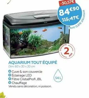Nilufar Aquarium Tout équipé offre