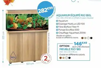 Aquarium équipé Rio 180L