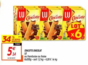 Netto Cracotte chocolat lu offre
