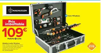 Castorama Mallette à Outils 199 Pièces offre