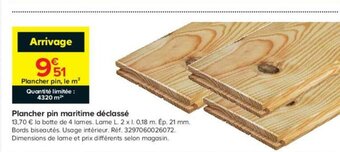 Castorama Plancher Pin Maritime Déclassé offre