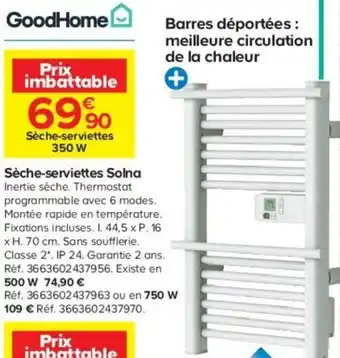 Castorama Sèche-Serviettes Solna offre