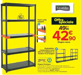 Castorama Étagère Modulopro offre