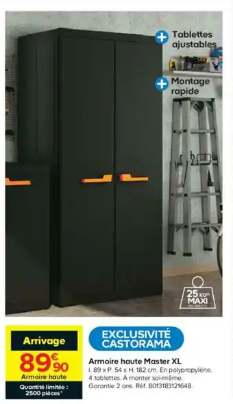 Castorama Armoire Haute Master XL offre