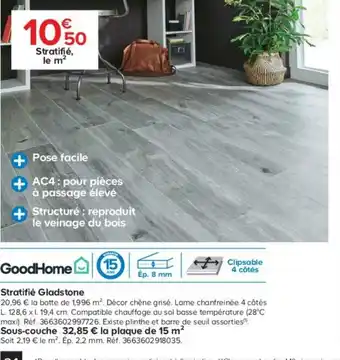 Stratifié Gladstone