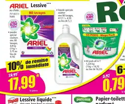 Norma ARIEL Lessive offre
