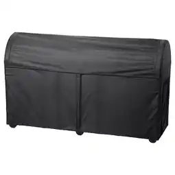 TosterÖ Boîte de rangement, extérieur, noir, 129x44x79 cm