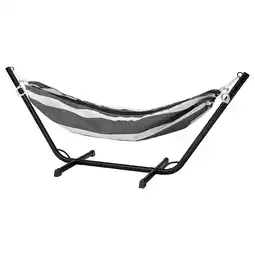 BockÖn / hamnÖn Hamac avec support, noir/anthracite blanc