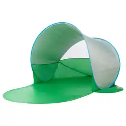 StrandÖn Tente de plage, vert/bleu
